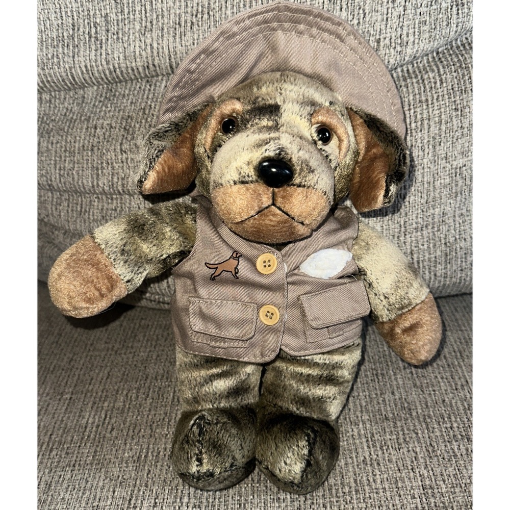 Dan Dee Collectors Choice 11" Puppy Dog Plush wearing Safari Explorer Vest & Hat